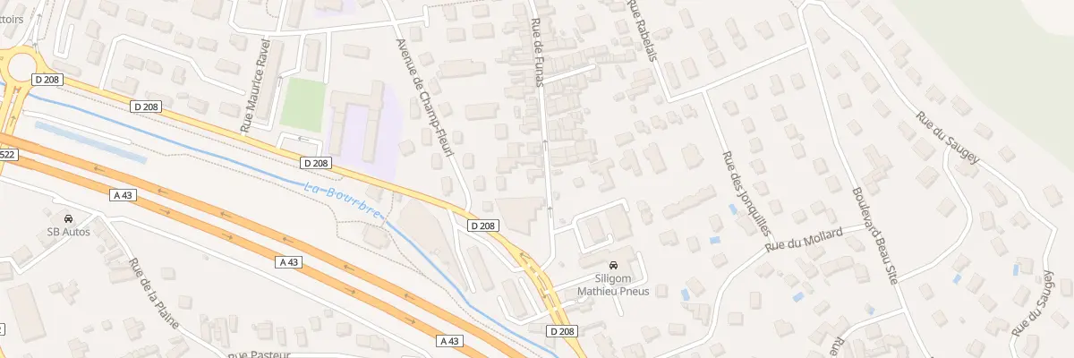 Plan du 5 Rue de Funas à Bourgoin-Jallieu