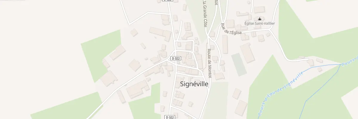 Plan du 10 Rue Saint Vallier à Signéville