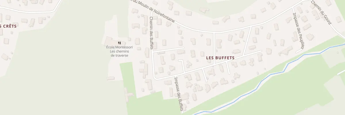 Plan du 335 Che des Buffets à Montagnat