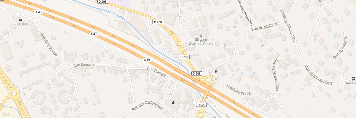Plan du 1 Rte de l’Isle - d’Abeau à Bourgoin-Jallieu