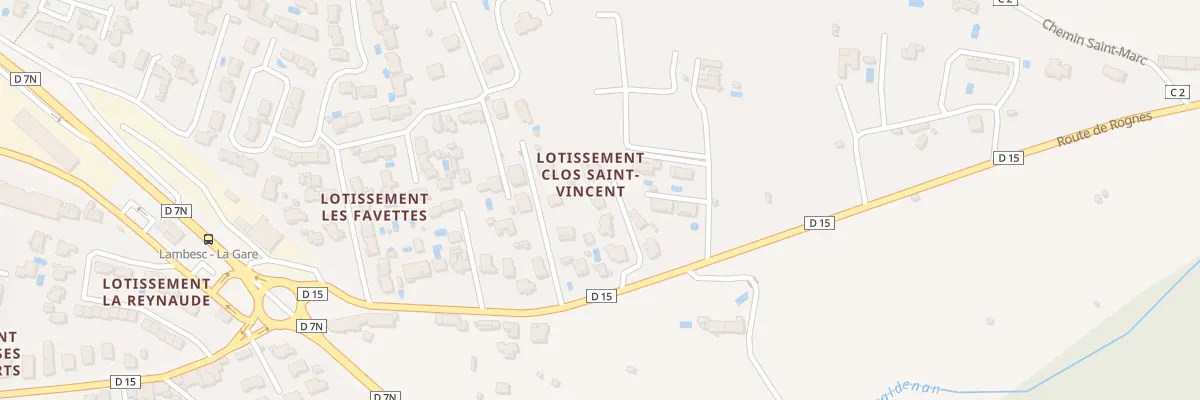 Plan du 19 Rte de Rognes à Lambesc