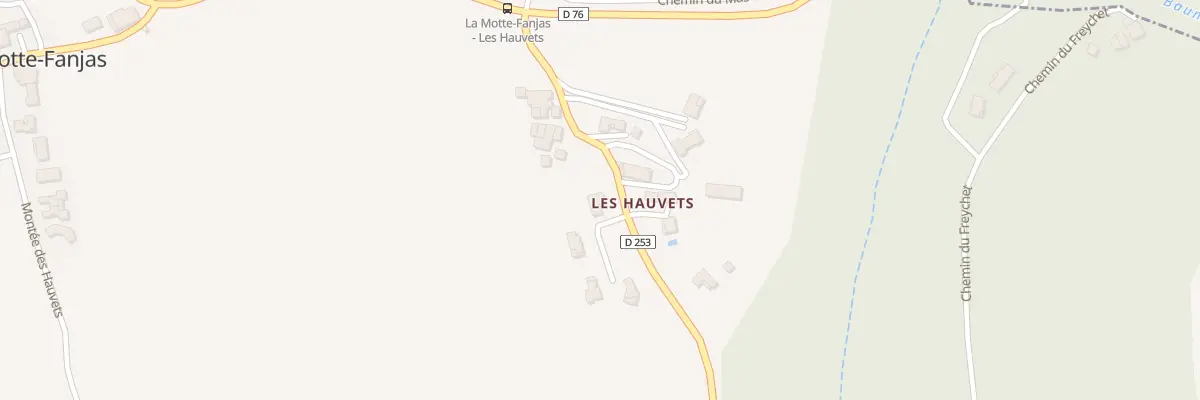Plan des Hauvets à La Motte-Fanjas