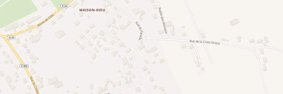 Plan du 9 Rue du Paradis à Losne