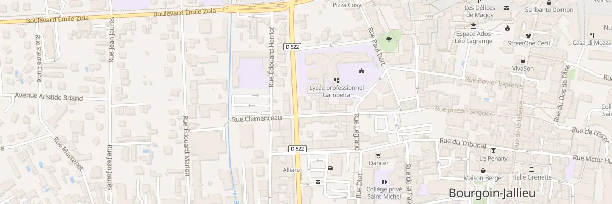 Plan du 12 Av Gambetta à Bourgoin-Jallieu