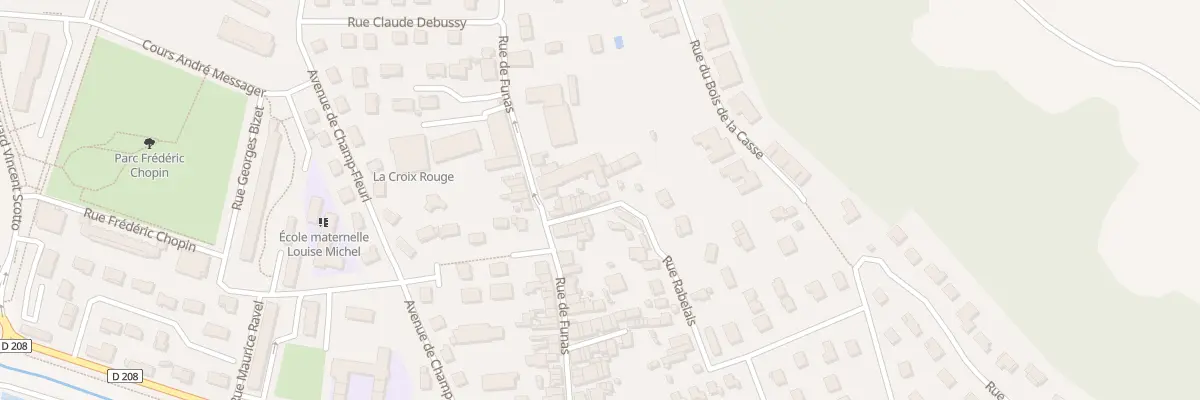 Plan du 13 Rue Rabelais à Bourgoin-Jallieu