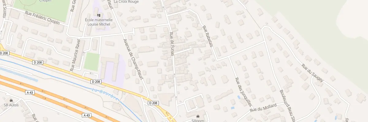 Plan du 30B Rue de Funas à Bourgoin-Jallieu