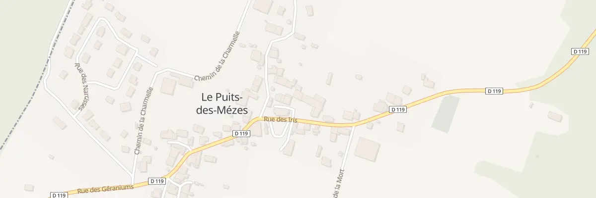 Plan du 1 Cour des Hortensias à Biesles