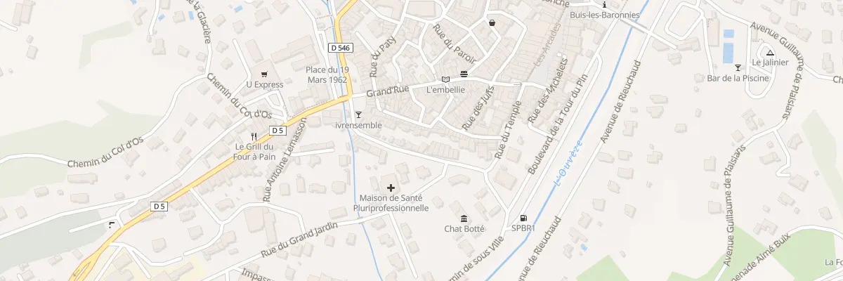 Plan du 22 Bd Gabriel Verdet à Buis-les-Baronnies