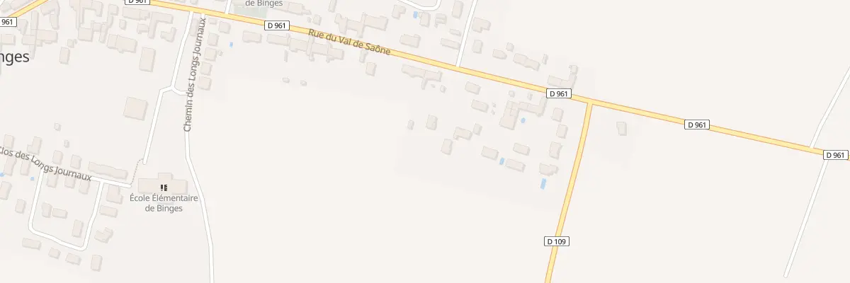 Plan du 60 Rue du Val de Saône à Binges