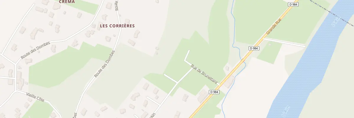 Plan du 349 Rue du Brunettant à Villette-sur-Ain