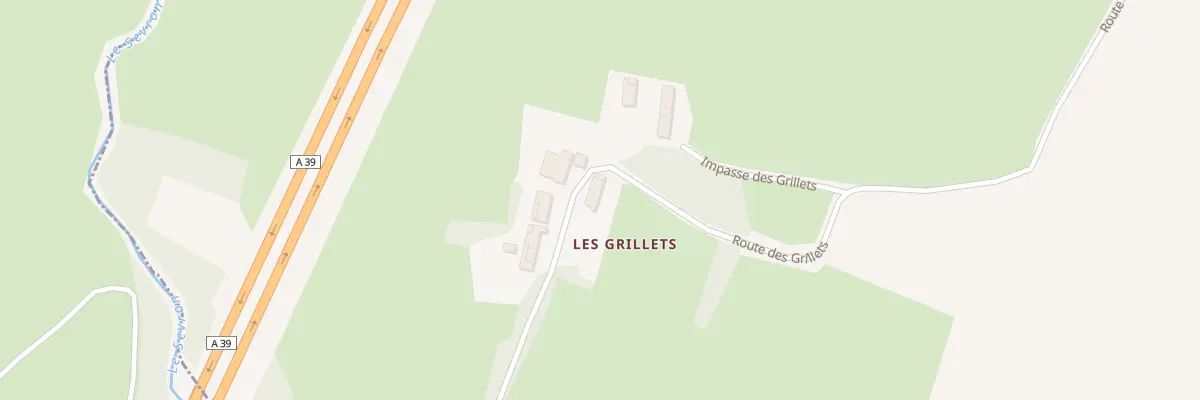 Plan du 1207 Rte des Grillets à Bény