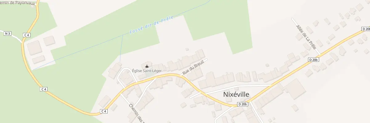 Plan du 1 Rue du Breuil à Nixéville-Blercourt