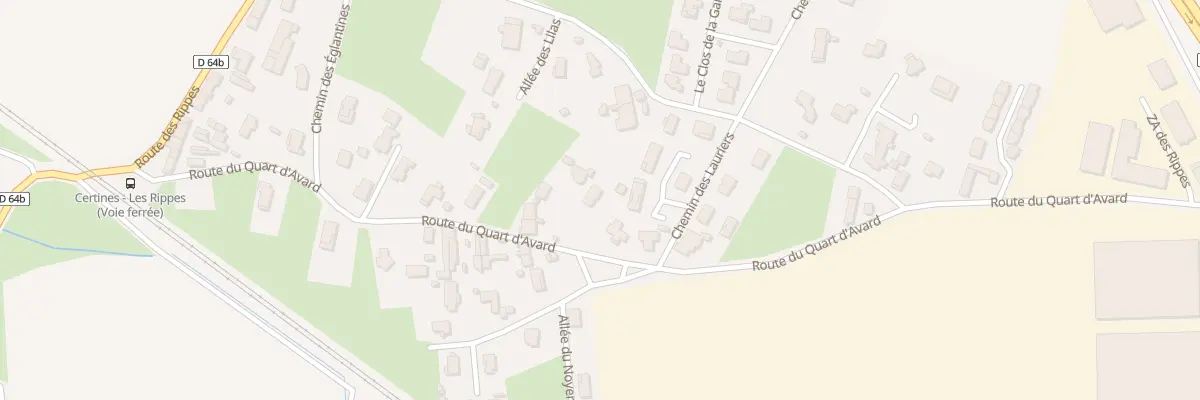 Plan du 413 Rte du Quart d’Avard à Certines