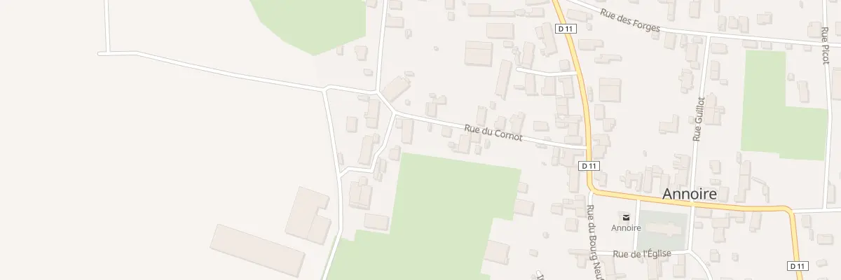 Plan du 5 Rue du Cornot à Annoire