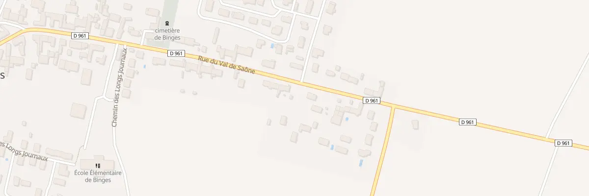 Plan du 58B Rue du Val de Saône à Binges
