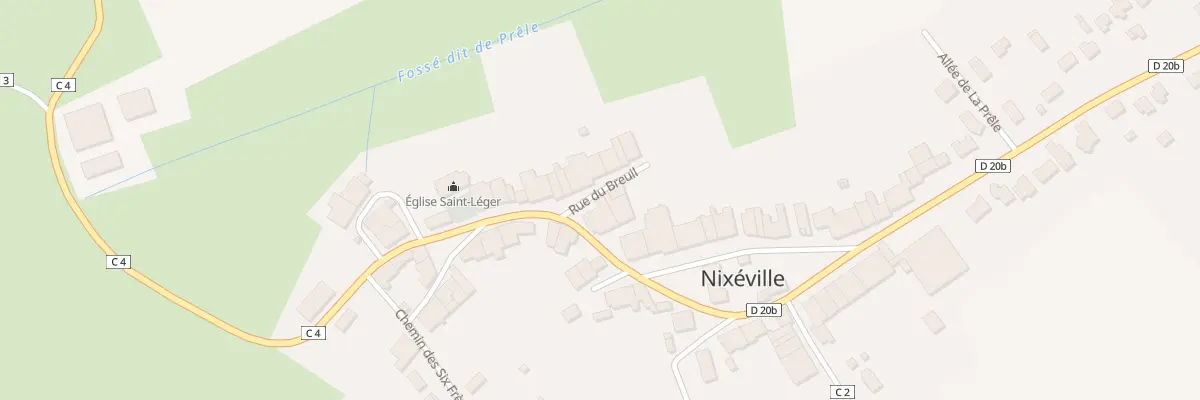 Plan du 2 Rue du Breuil à Nixéville-Blercourt