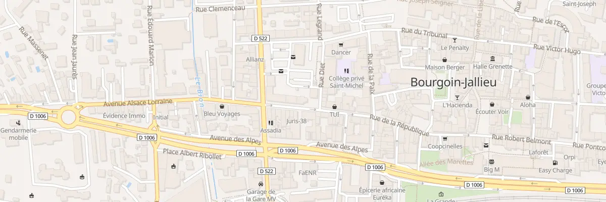 Plan du 53 Rue de la République à Bourgoin-Jallieu