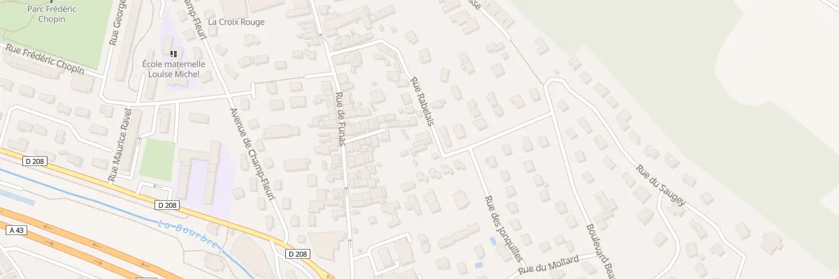 Plan du 18 Rue Rabelais à Bourgoin-Jallieu