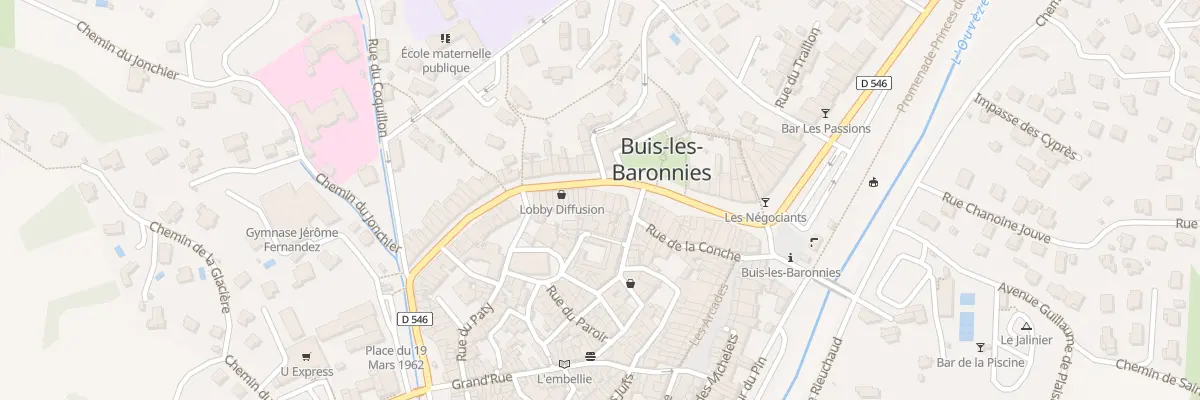 Plan du 20 Bd Aristide Briand à Buis-les-Baronnies