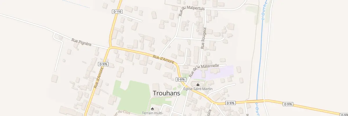 Plan du 3 Rue d’Amont à Trouhans