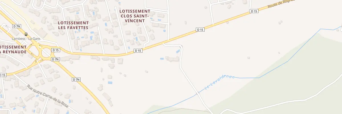 Plan du 16 Rte de Rognes à Lambesc