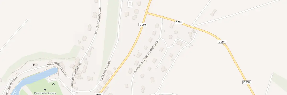 Plan du 8 Av de Beez En Wallonie à Bèze