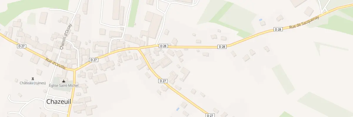 Plan du 4 Rue de Sacquenay à Chazeuil