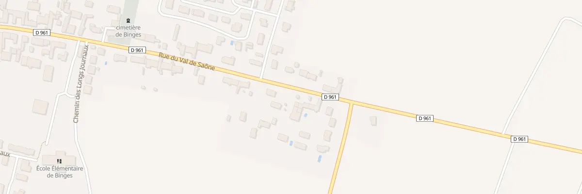 Plan du 64 Rue du Val de Saône à Binges