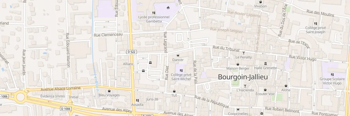 Plan du 5 Pl Hector Berlioz à Bourgoin-Jallieu