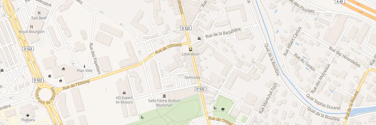 Plan du 107 Rue de la Libération à Bourgoin-Jallieu