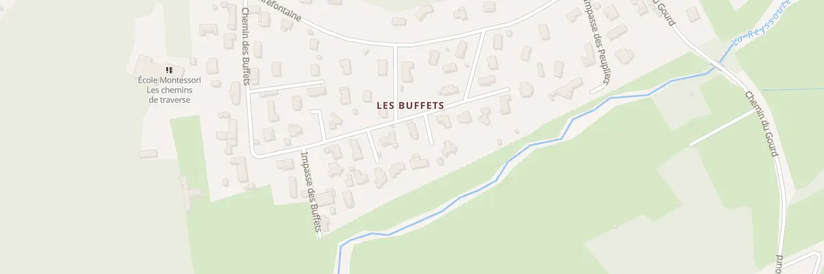 Plan du 414 Che des Buffets à Montagnat