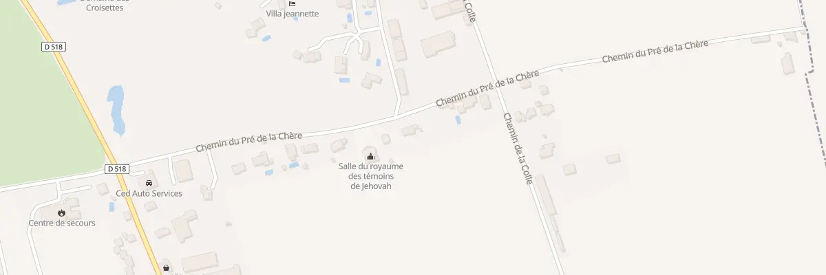 Plan du 976 Che du Pré de la Chère à La Côte-Saint-André
