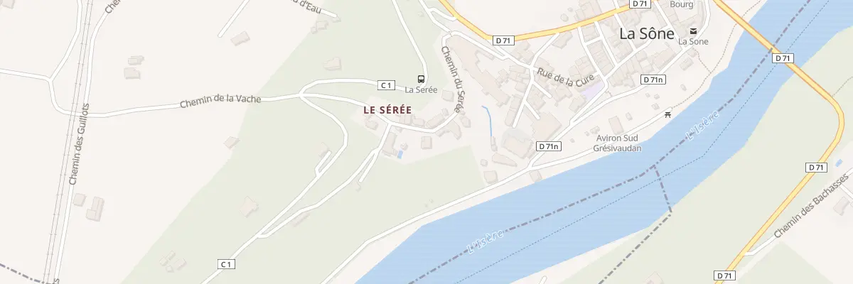 Plan du 246 Hameau du Seree à La Sône