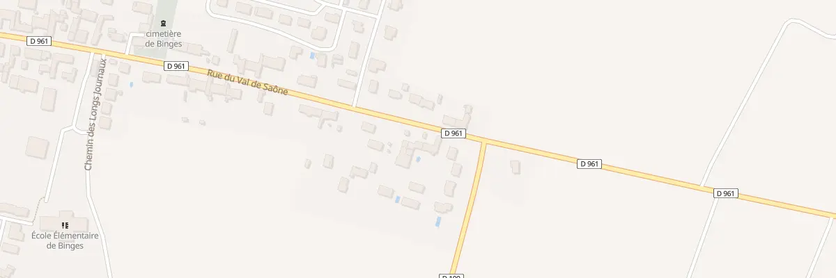 Plan du 66 Rue du Val de Saône à Binges