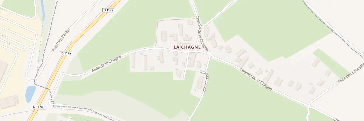 Plan du 25 All de la Chagne à Saint-Just