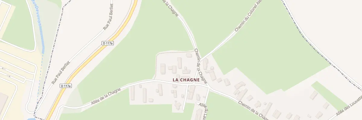 Plan du 1165 Che de la Chagne à Saint-Just