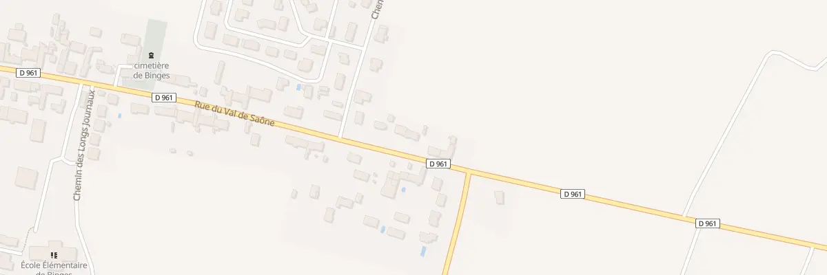 Plan du 65B Rue du Val de Saône à Binges