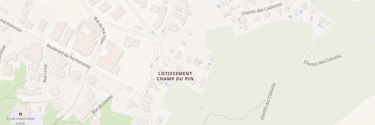Plan du 3 All des Echalas à Bourgoin-Jallieu