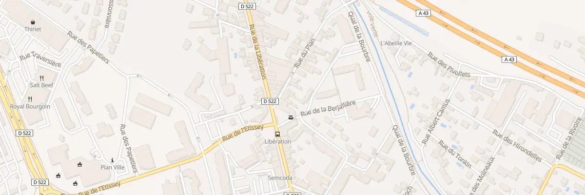 Plan du 12 Rue du Plan à Bourgoin-Jallieu
