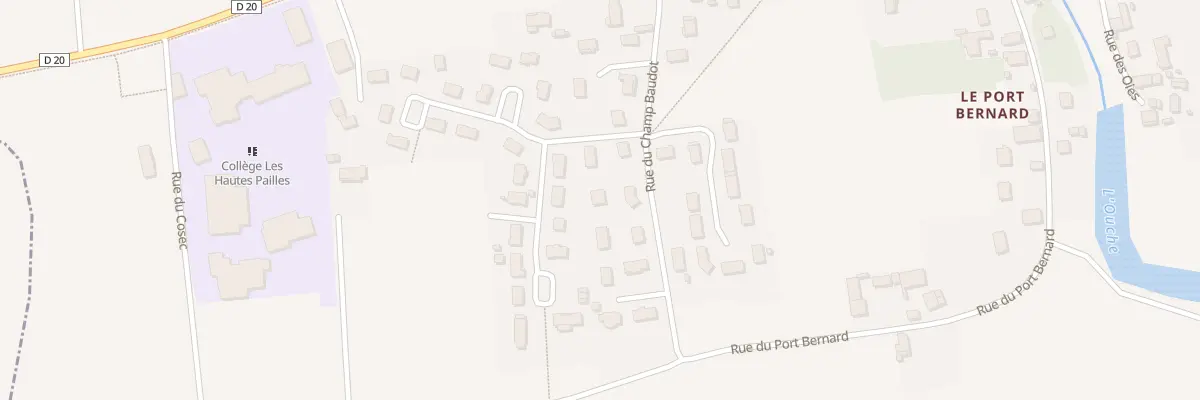 Plan du 31 Rue du Champ Baudot à Échenon