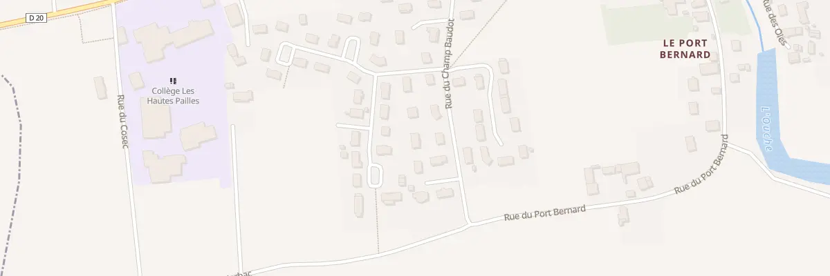 Plan du 35 Rue du Champ Baudot à Échenon