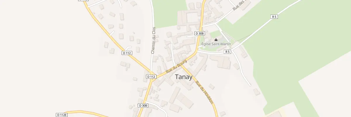 Plan du 2 Crs du Centre à Tanay