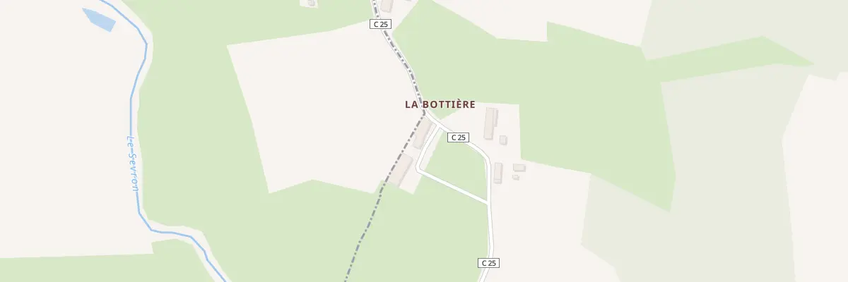 Plan du 613 Rte de la Bottière à Marboz