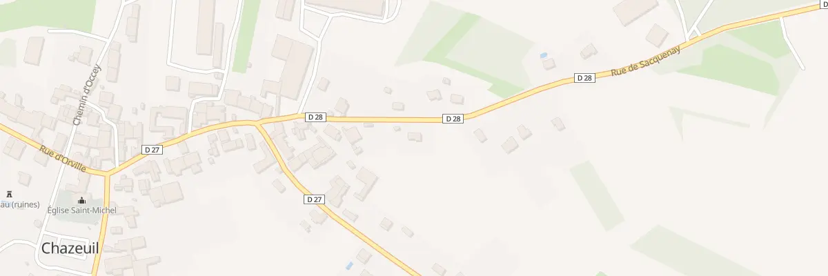 Plan du 10 Rue de Sacquenay à Chazeuil