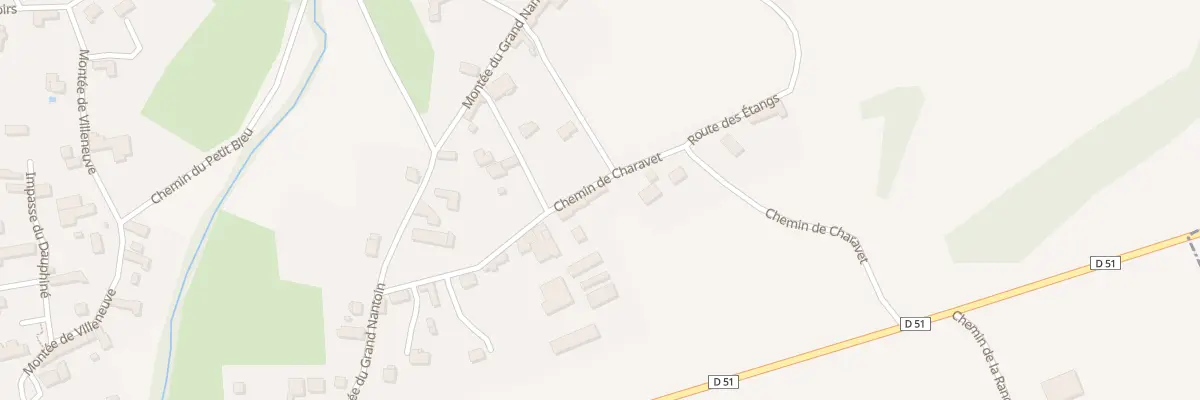 Plan du 321 Che de Charavet à Porte-des-Bonnevaux