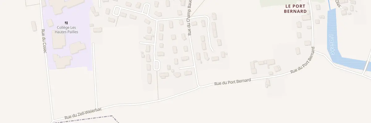 Plan du 37 Rue du Champ Baudot à Échenon