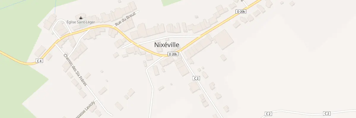 Plan du 2 Voie du Bois à Nixéville-Blercourt