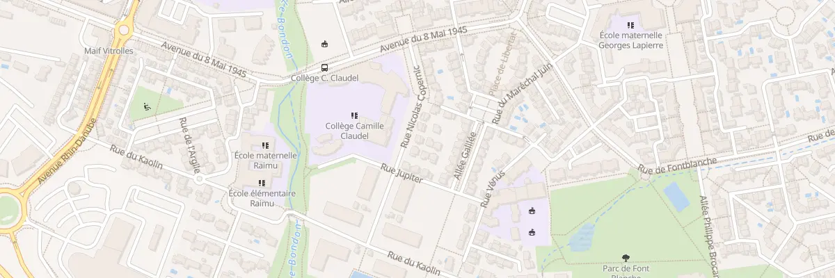 Plan du 20 Rue Nicolas Copernic à Vitrolles