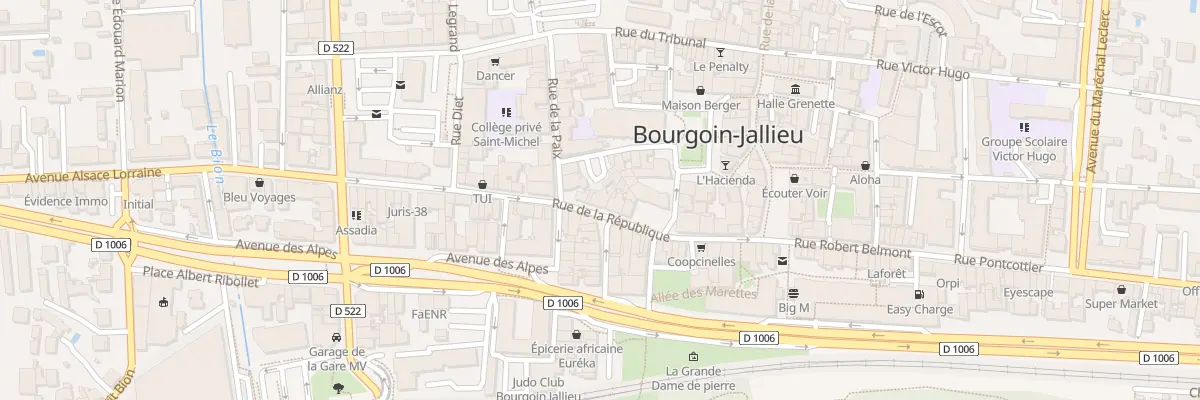 Plan du 23 Rue de la République à Bourgoin-Jallieu