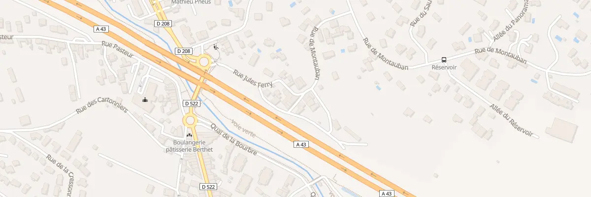 Plan du 1B Rue Jules Ferry à Bourgoin-Jallieu